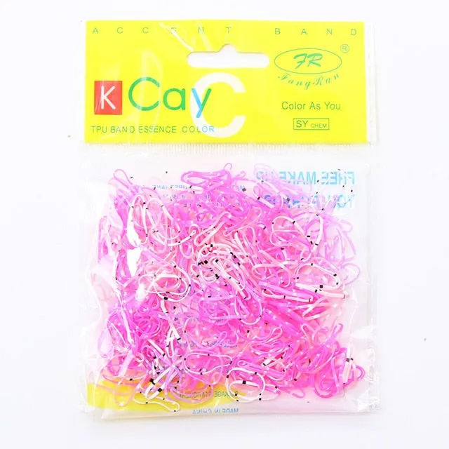 1000PCS/Lot Disposable Gum For Hair Children TPU Rubber Bands Ponytail Holder Elastic Hair Band Girls Scrunchie Hair Accessories