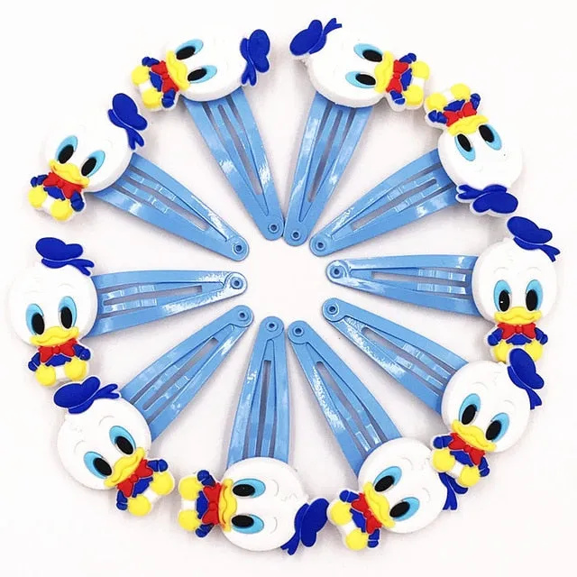 10PCS Nylon Mickey Minnie Daisy Elastic Hair Rubber Band children Headband Kids Hair Accessories Girl Hair Band cartoon Hair gum