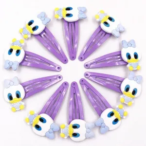 10PCS Nylon Mickey Minnie Daisy Elastic Hair Rubber Band children Headband Kids Hair Accessories Girl Hair Band cartoon Hair gum
