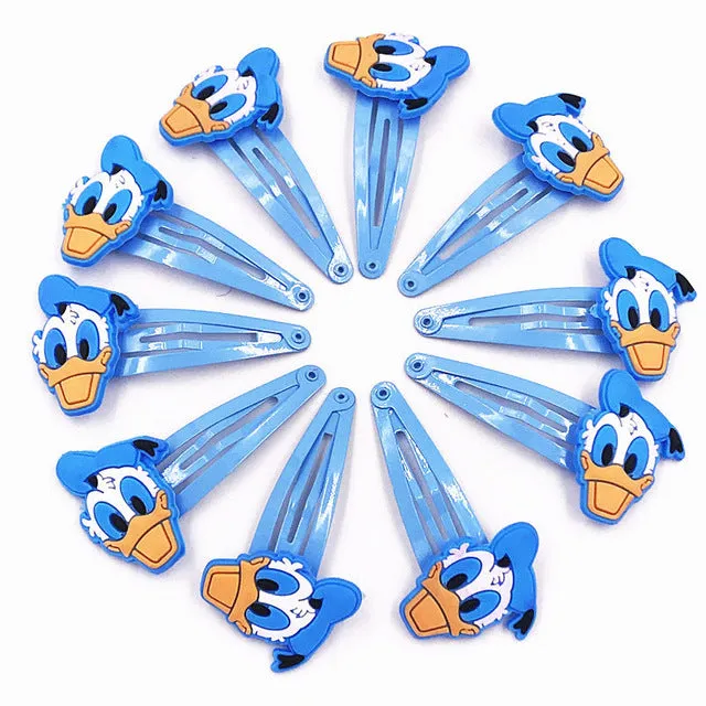 10PCS Nylon Mickey Minnie Daisy Elastic Hair Rubber Band children Headband Kids Hair Accessories Girl Hair Band cartoon Hair gum