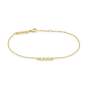 14k Itty Bitty MAMA Anklet