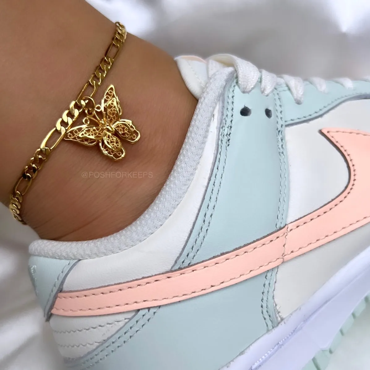 18K GOLD BUTTERFLY WISH ANKLET