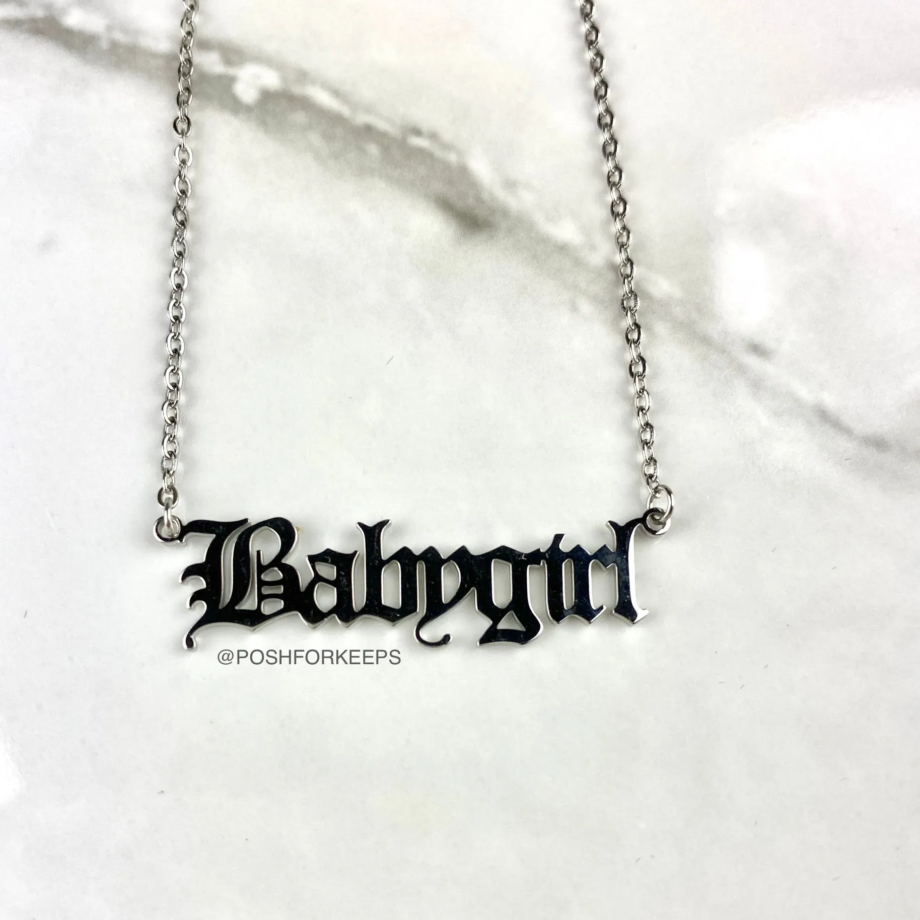 18K GOLD "BABYGIRL" NECKLACE