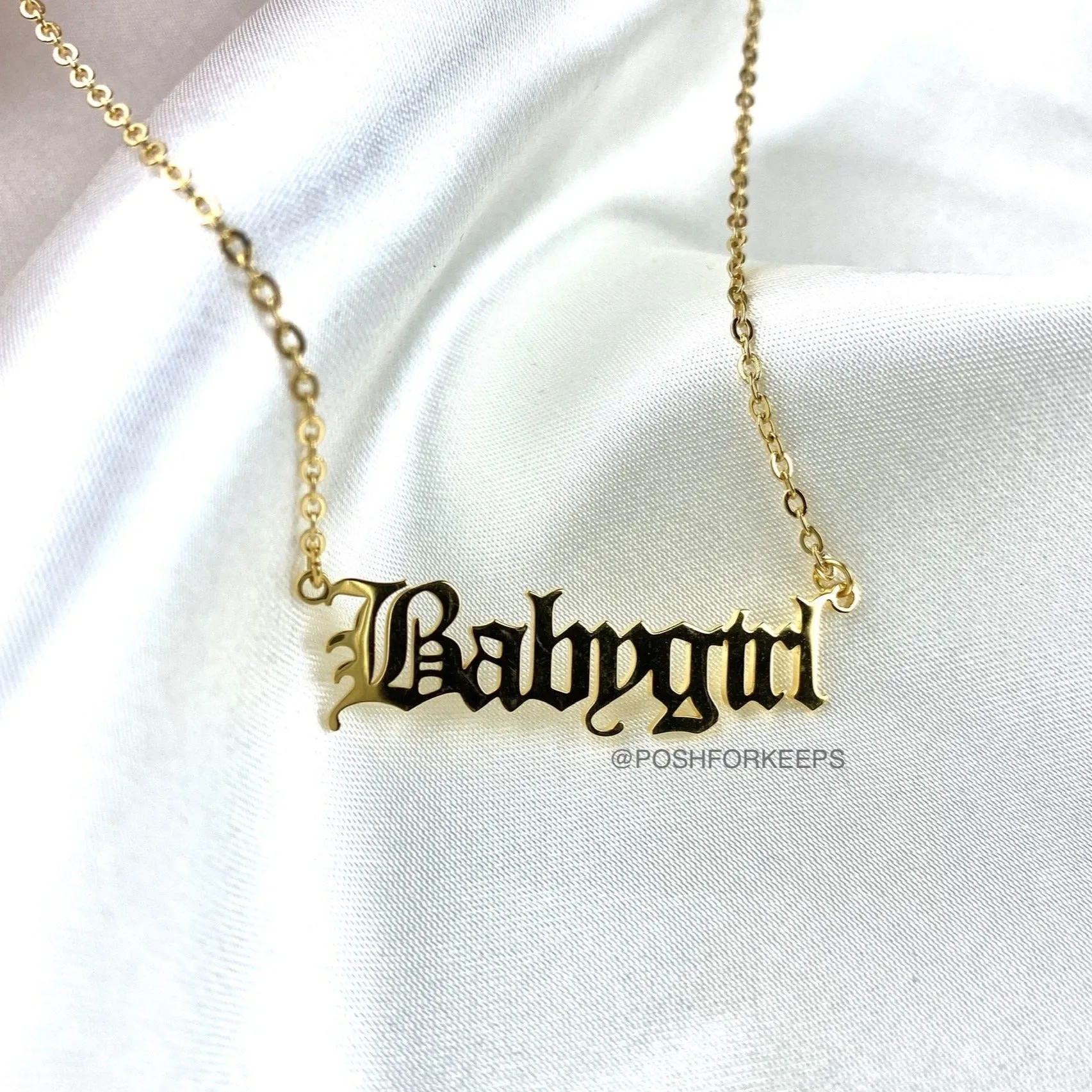 18K GOLD "BABYGIRL" NECKLACE