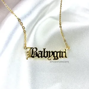 18K GOLD "BABYGIRL" NECKLACE