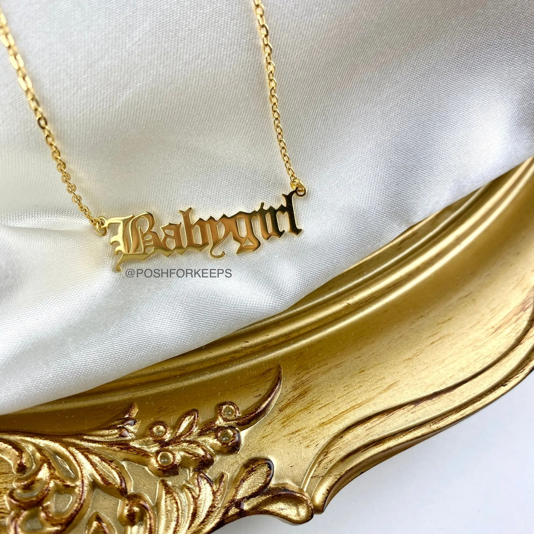18K GOLD "BABYGIRL" NECKLACE
