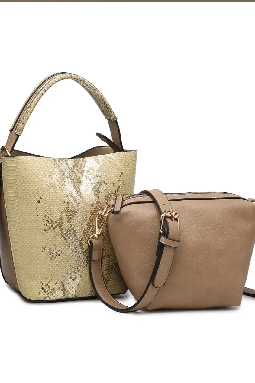 2-in-1Mini Bucket Bag