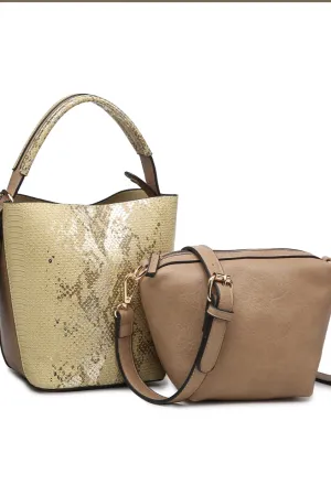 2-in-1Mini Bucket Bag