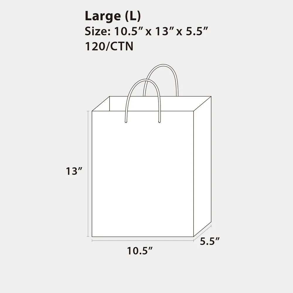 2 Pack Large Gift Real Ribbon Bow Gift Bag, 2 Designs