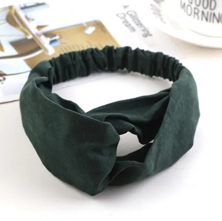 2018 Lady Headdress Plaid Bow Headband Turban Elastic Headwear Head Wrap Women Hair Accessories for Women Striped Hair Bands