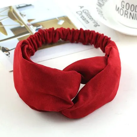 2018 Lady Headdress Plaid Bow Headband Turban Elastic Headwear Head Wrap Women Hair Accessories for Women Striped Hair Bands