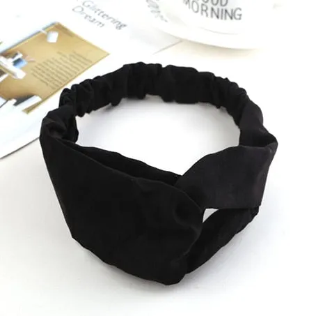 2018 Lady Headdress Plaid Bow Headband Turban Elastic Headwear Head Wrap Women Hair Accessories for Women Striped Hair Bands