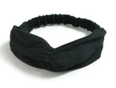 2018 Lady Headdress Plaid Bow Headband Turban Elastic Headwear Head Wrap Women Hair Accessories for Women Striped Hair Bands