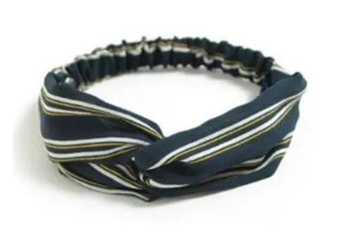 2018 Lady Headdress Plaid Bow Headband Turban Elastic Headwear Head Wrap Women Hair Accessories for Women Striped Hair Bands