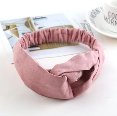 2018 Lady Headdress Plaid Bow Headband Turban Elastic Headwear Head Wrap Women Hair Accessories for Women Striped Hair Bands