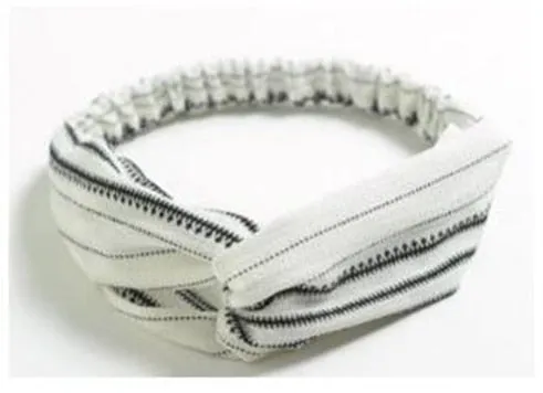 2018 Lady Headdress Plaid Bow Headband Turban Elastic Headwear Head Wrap Women Hair Accessories for Women Striped Hair Bands