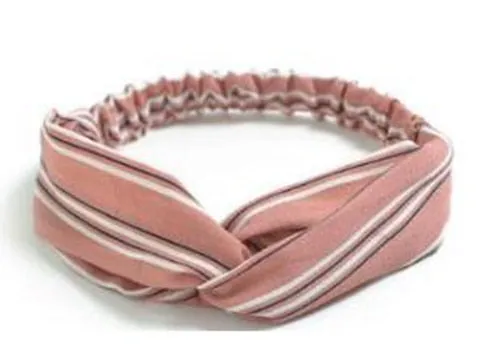 2018 Lady Headdress Plaid Bow Headband Turban Elastic Headwear Head Wrap Women Hair Accessories for Women Striped Hair Bands
