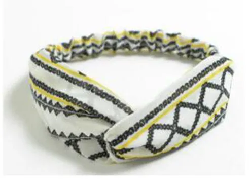 2018 Lady Headdress Plaid Bow Headband Turban Elastic Headwear Head Wrap Women Hair Accessories for Women Striped Hair Bands