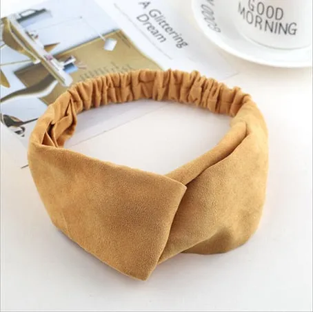 2018 Lady Headdress Plaid Bow Headband Turban Elastic Headwear Head Wrap Women Hair Accessories for Women Striped Hair Bands