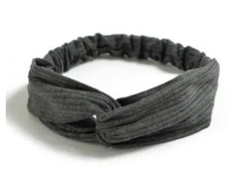 2018 Lady Headdress Plaid Bow Headband Turban Elastic Headwear Head Wrap Women Hair Accessories for Women Striped Hair Bands