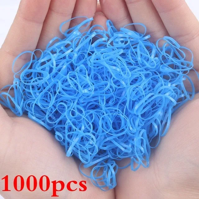 2019 NEW 100pcs/lot Spandex material Head rope hair accessories for girls kids elastic hair bands scrunchie (Striped colors mix)