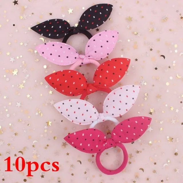 2019 NEW 100pcs/lot Spandex material Head rope hair accessories for girls kids elastic hair bands scrunchie (Striped colors mix)