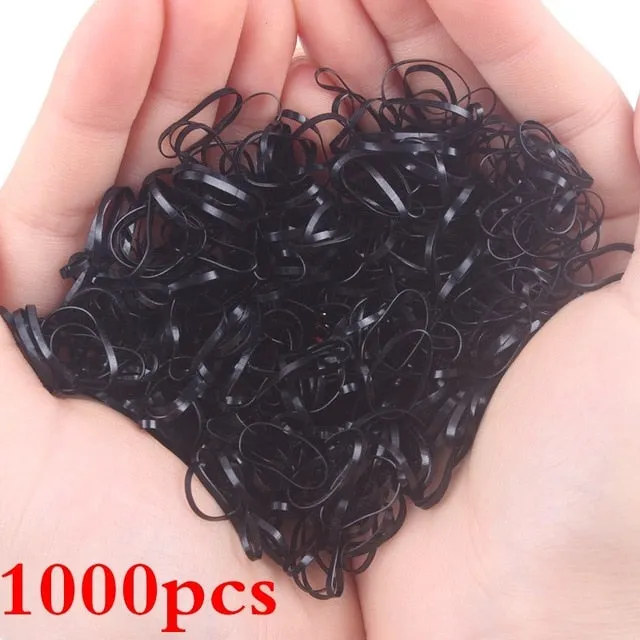 2019 NEW 100pcs/lot Spandex material Head rope hair accessories for girls kids elastic hair bands scrunchie (Striped colors mix)