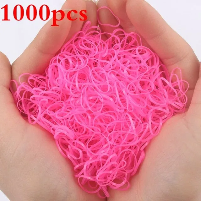 2019 NEW 100pcs/lot Spandex material Head rope hair accessories for girls kids elastic hair bands scrunchie (Striped colors mix)