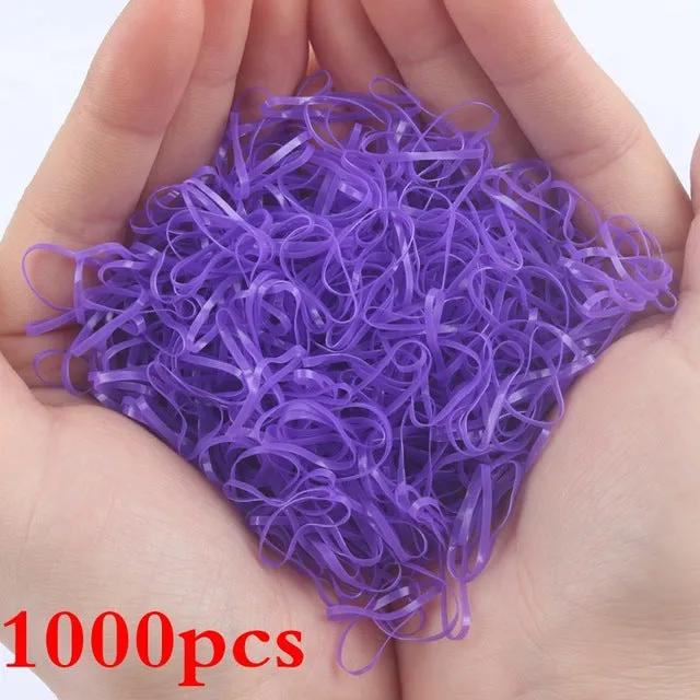 2019 NEW 100pcs/lot Spandex material Head rope hair accessories for girls kids elastic hair bands scrunchie (Striped colors mix)