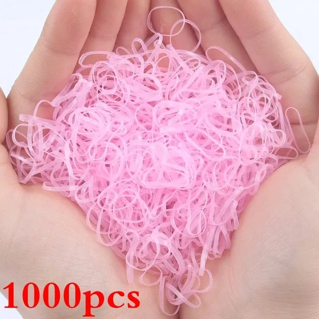2019 NEW 100pcs/lot Spandex material Head rope hair accessories for girls kids elastic hair bands scrunchie (Striped colors mix)