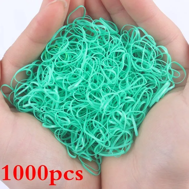 2019 NEW 100pcs/lot Spandex material Head rope hair accessories for girls kids elastic hair bands scrunchie (Striped colors mix)