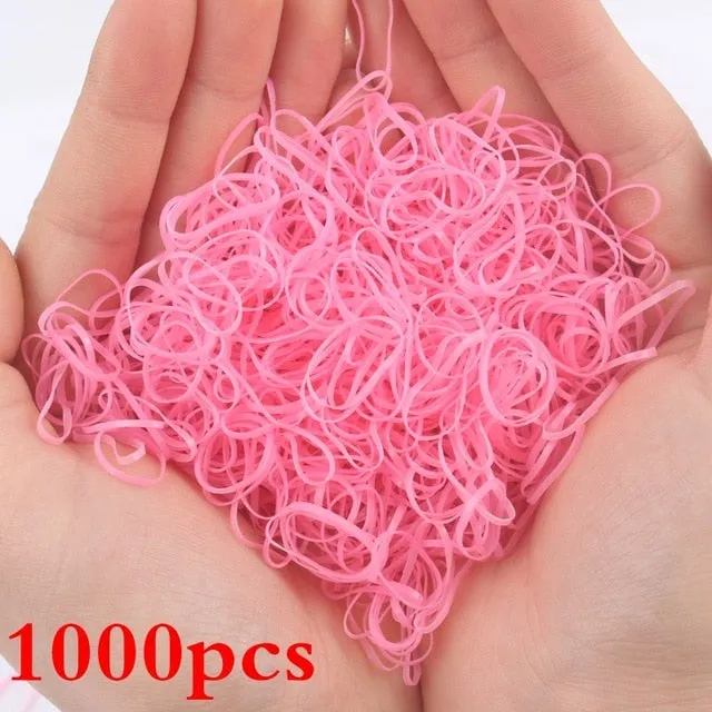 2019 NEW 100pcs/lot Spandex material Head rope hair accessories for girls kids elastic hair bands scrunchie (Striped colors mix)