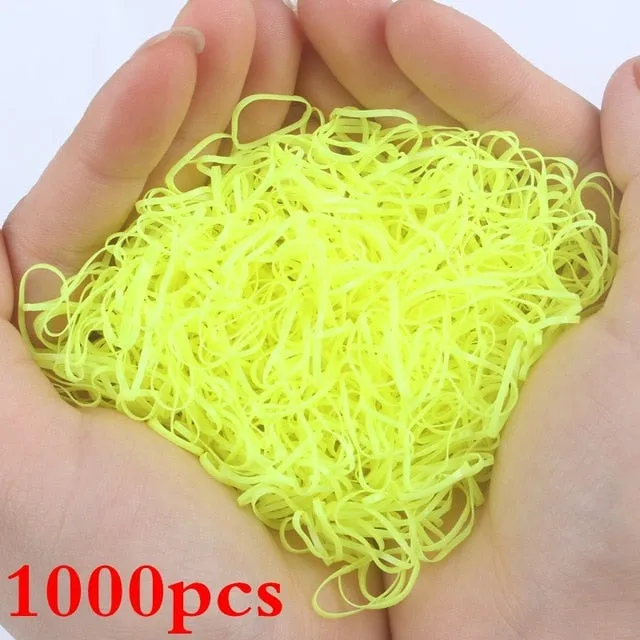 2019 NEW 100pcs/lot Spandex material Head rope hair accessories for girls kids elastic hair bands scrunchie (Striped colors mix)