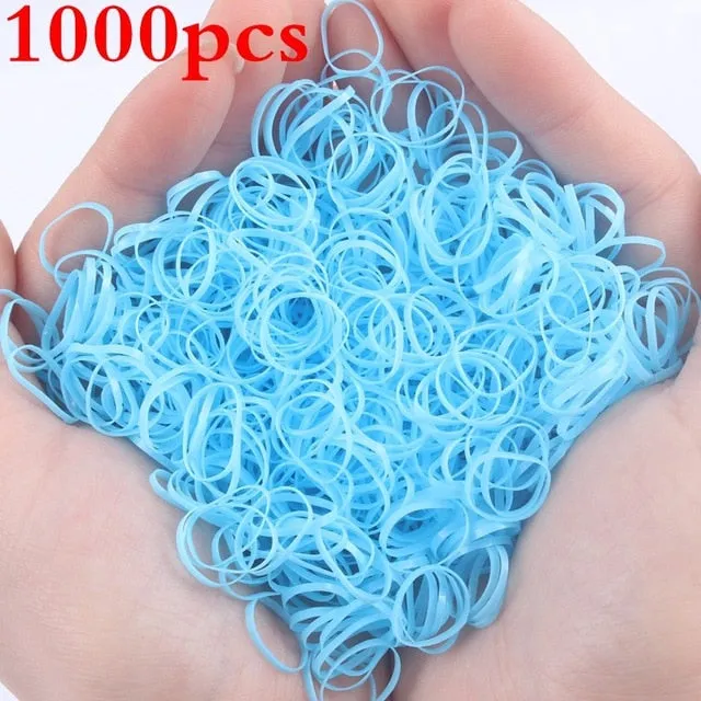 2019 NEW 100pcs/lot Spandex material Head rope hair accessories for girls kids elastic hair bands scrunchie (Striped colors mix)