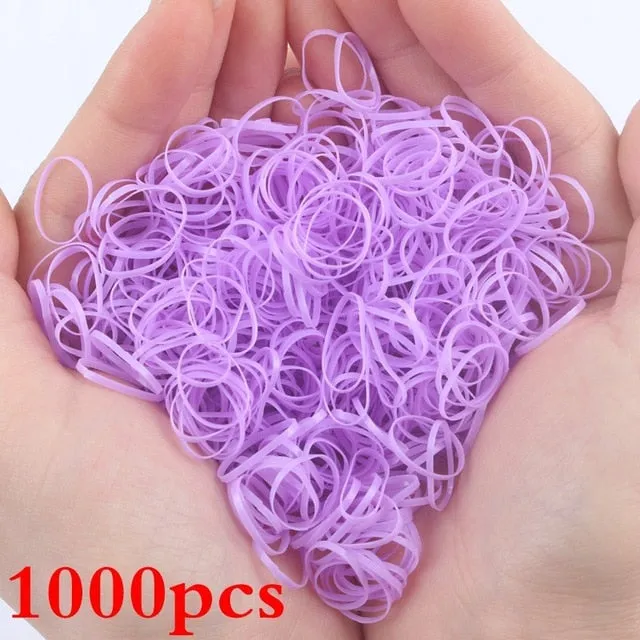 2019 NEW 100pcs/lot Spandex material Head rope hair accessories for girls kids elastic hair bands scrunchie (Striped colors mix)