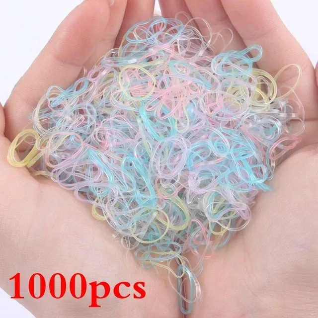 2019 NEW 100pcs/lot Spandex material Head rope hair accessories for girls kids elastic hair bands scrunchie (Striped colors mix)