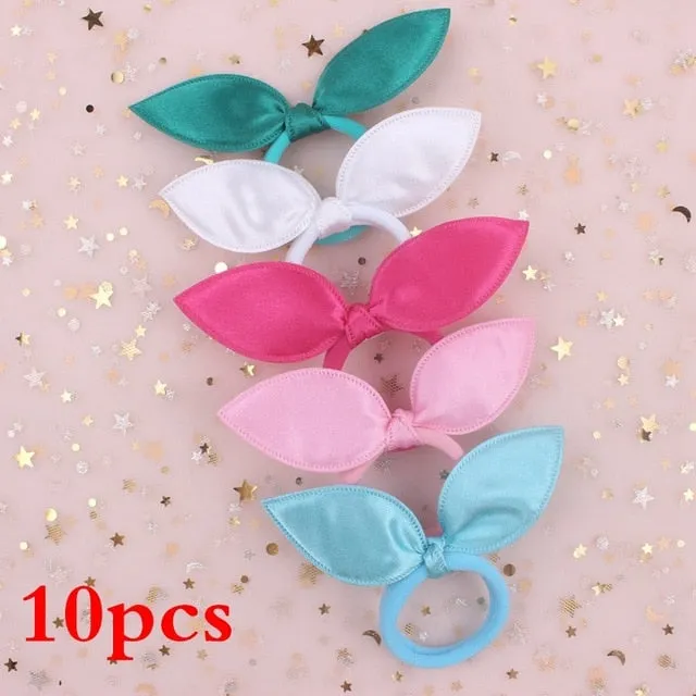2019 NEW 100pcs/lot Spandex material Head rope hair accessories for girls kids elastic hair bands scrunchie (Striped colors mix)