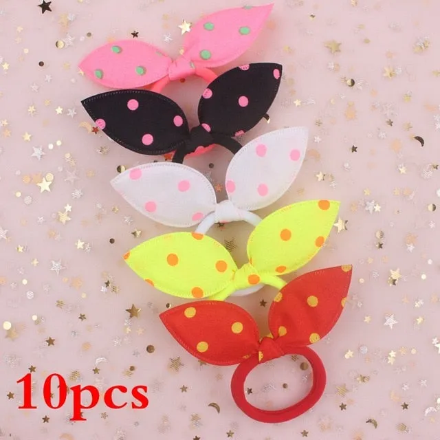 2019 NEW 100pcs/lot Spandex material Head rope hair accessories for girls kids elastic hair bands scrunchie (Striped colors mix)