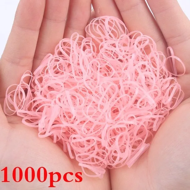 2019 NEW 100pcs/lot Spandex material Head rope hair accessories for girls kids elastic hair bands scrunchie (Striped colors mix)