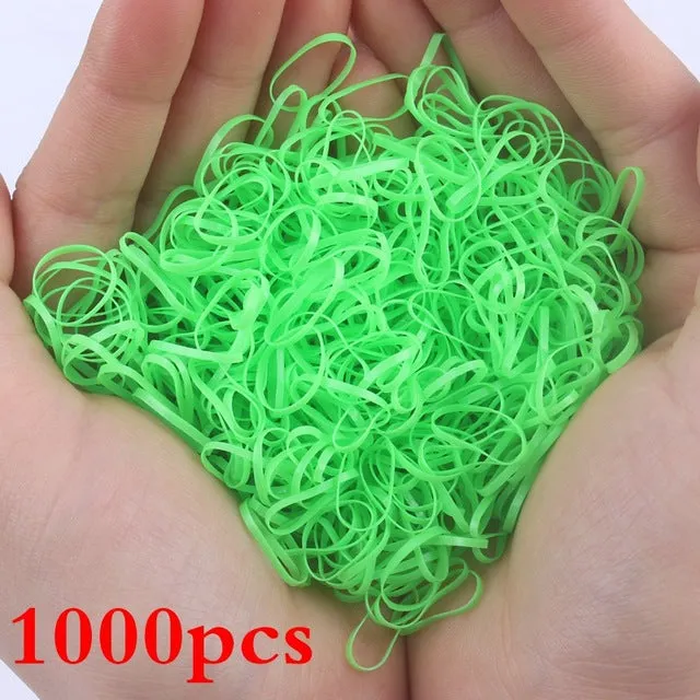 2019 NEW 100pcs/lot Spandex material Head rope hair accessories for girls kids elastic hair bands scrunchie (Striped colors mix)