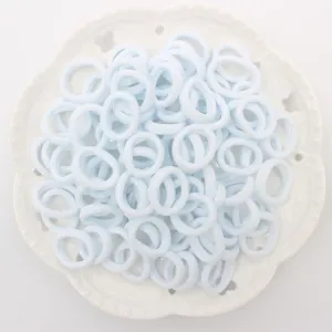 2019 NEW 100pcs/lot Spandex material Head rope hair accessories for girls kids elastic hair bands scrunchie (Striped colors mix)