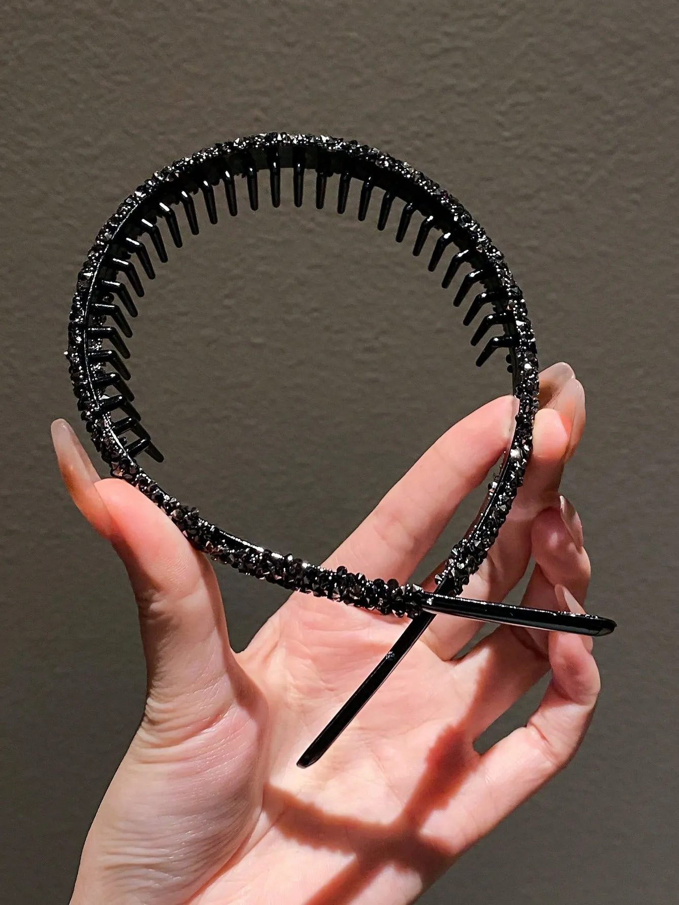 2pcs Rhinestone Decor Hairbands
