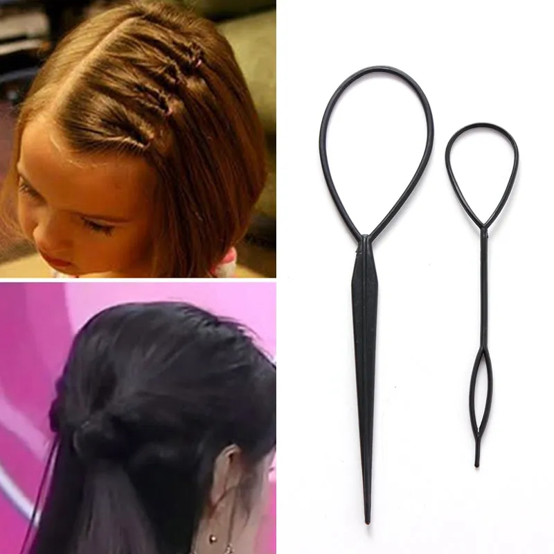 2PCS/Lot Fashion Colorful DIY Hair Styling Headbands For Girls Hair Pin Disk Pull Pins Hair Bands Headwear Kids Hair Accessories