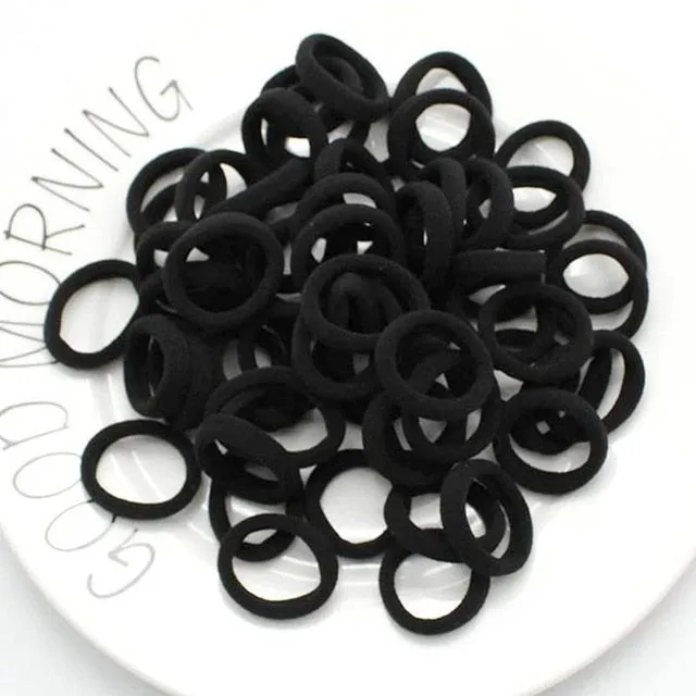3cm 50pcs/lot Hair Accessories kids Rubber bands Scrunchy Elastic Hair Bands Girls Headband decorations ties  Gum for hair