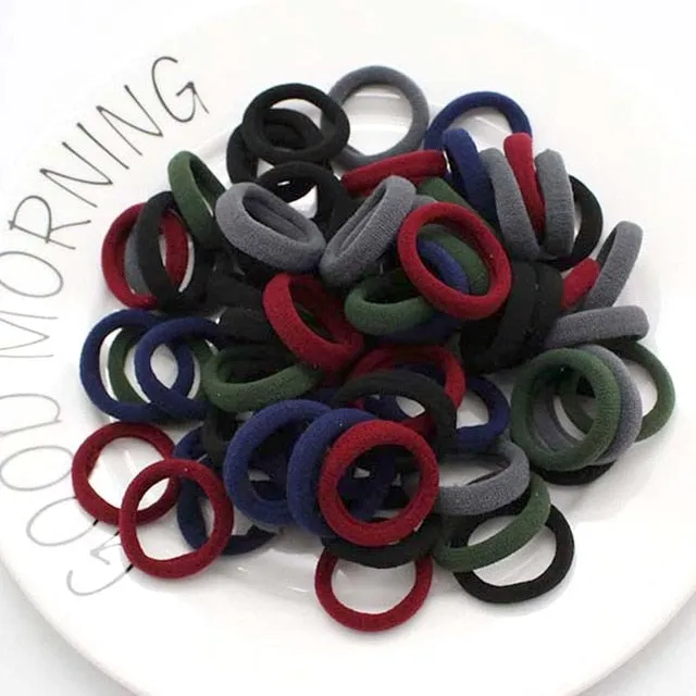 3cm 50pcs/lot Hair Accessories kids Rubber bands Scrunchy Elastic Hair Bands Girls Headband decorations ties  Gum for hair