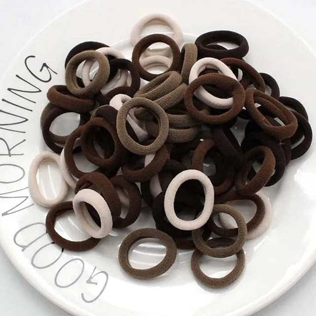 3cm 50pcs/lot Hair Accessories kids Rubber bands Scrunchy Elastic Hair Bands Girls Headband decorations ties  Gum for hair