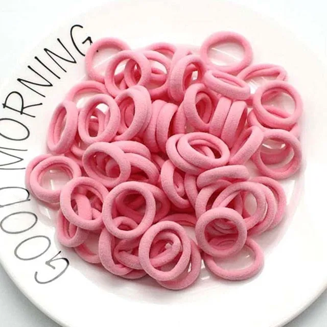 3cm 66pcs/ box cute Candy Colour elastic hair band Rubber Bands Kids hairband Hair Accessories for Girl Headband Hair Rope