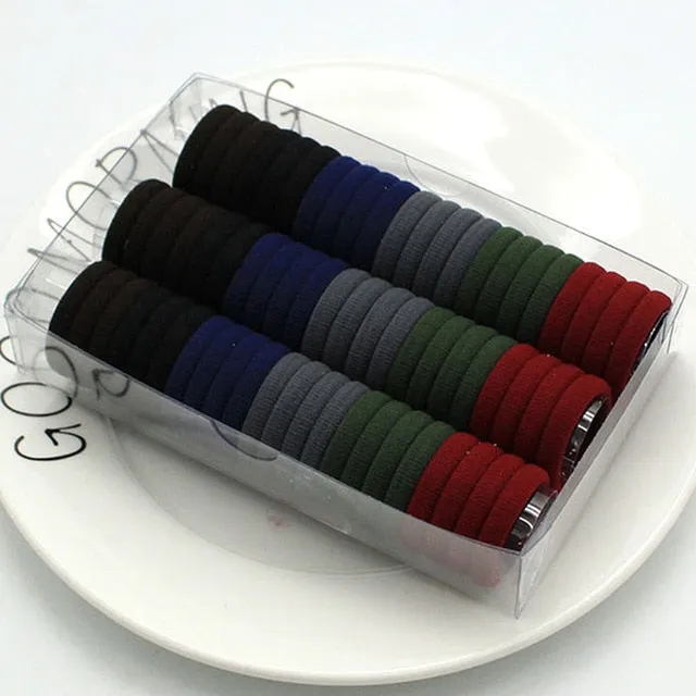 3cm 66pcs/ box cute Candy Colour elastic hair band Rubber Bands Kids hairband Hair Accessories for Girl Headband Hair Rope