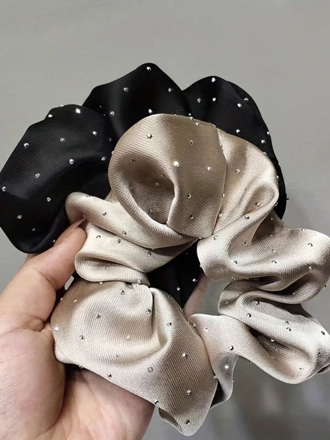 3pcs Hot Drilling Organza Hairbands