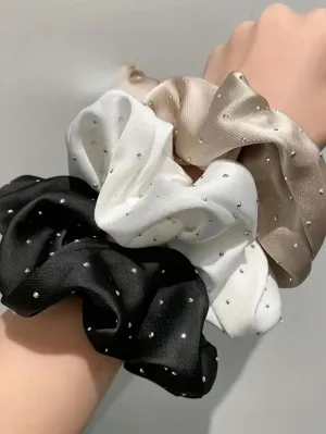 3pcs Hot Drilling Organza Hairbands